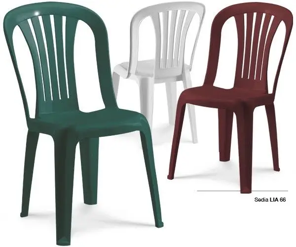 wholesale stackable large 7 - bar garden PP  plastic chair