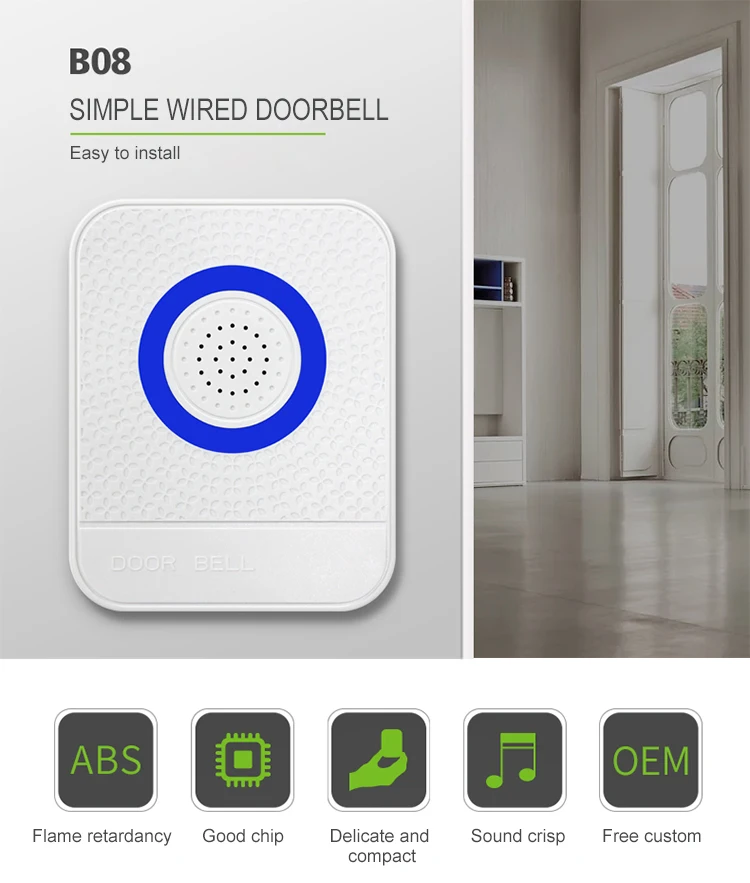 12V wired doorbell