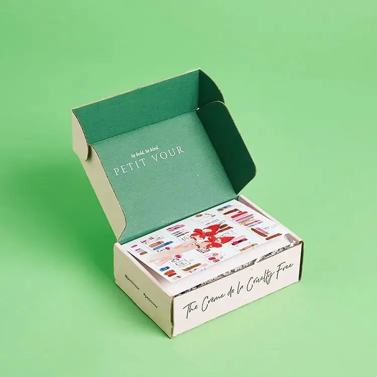 Высокое качество индивидуальная печать логотипа эко-упаковка электронная флейта гофрированный картон почтовая коробка из крафт-бумаги