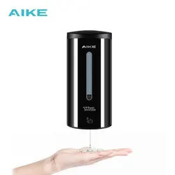 AIKE AK3105 High Quality Wall Mount stainless steel 700ml Automatic touchless alcohol gel refillable auto sanitizer dispenser