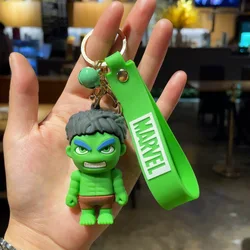 Mgirlshe Wholesale Kids Key Chain Super hero Keychains Avengers Hulk Thor PVC Keychains Gifts for Men kids