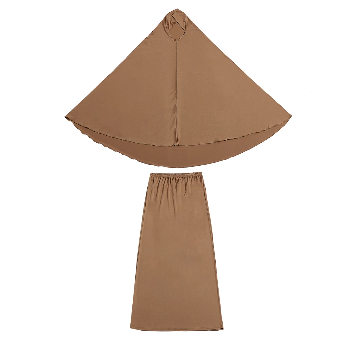 China Factory Hot Selling khimar 2 piece Designs Set Islamic Clothing Dubai Abaya Muslim Dress for Muslim Women Abaya