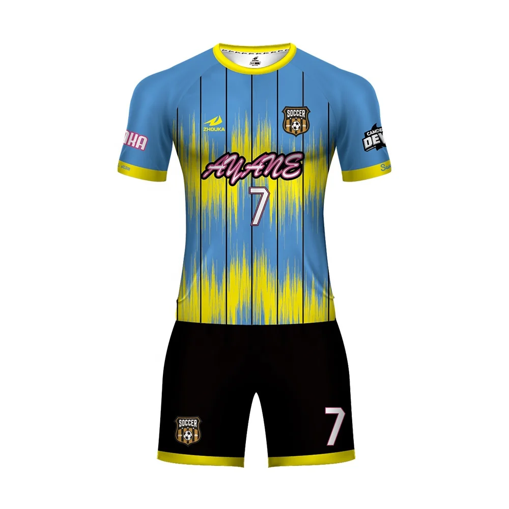 Top Sale Football Team Soccer Jersey Wear Design Japan Cheap Fashionable Soccer Uniform