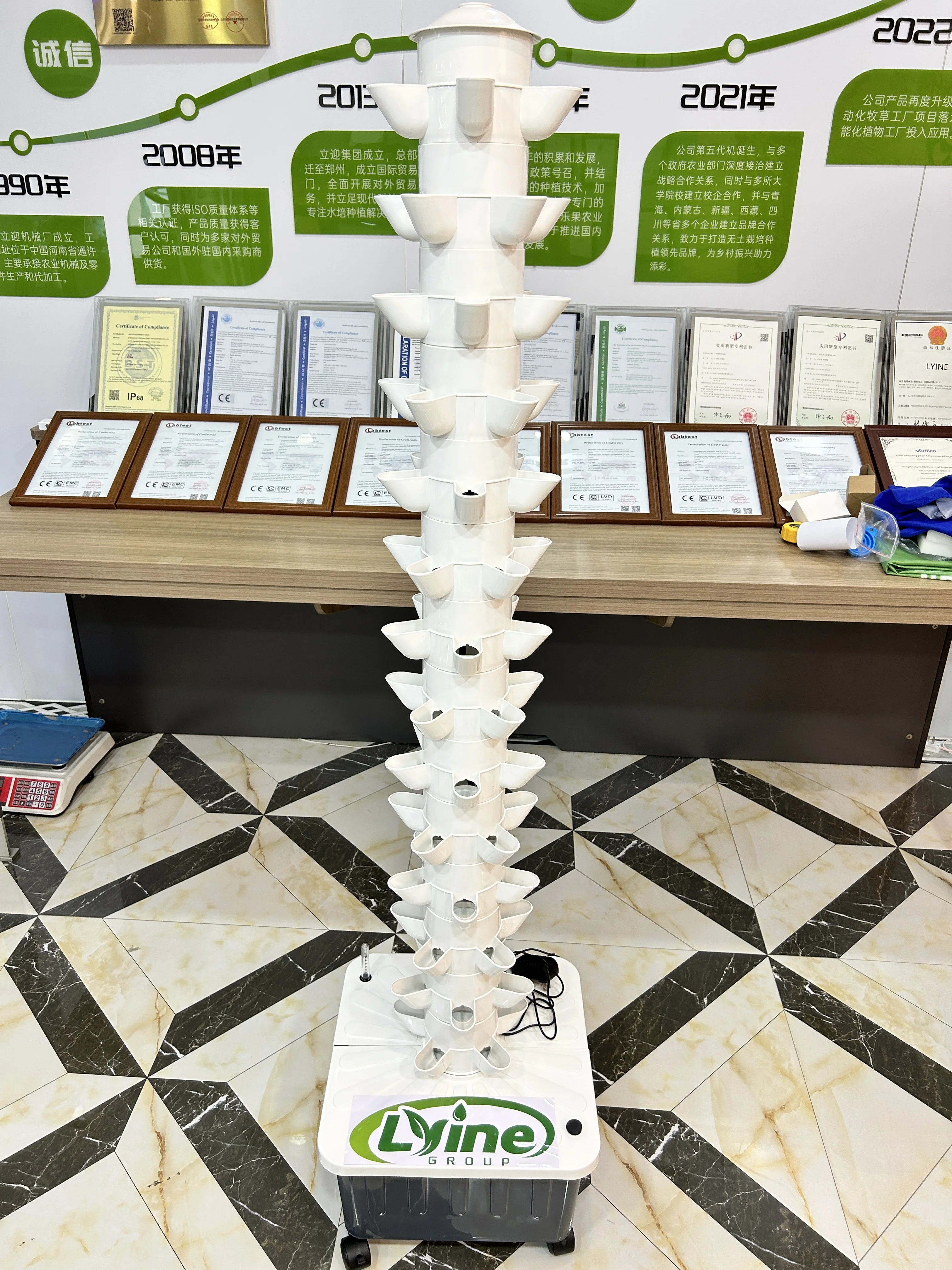 Good Qualitylyinefully Automatic Hydroponic Towers For Growing Veggies Tomato Straberry70 Planting Holes Household And Garden