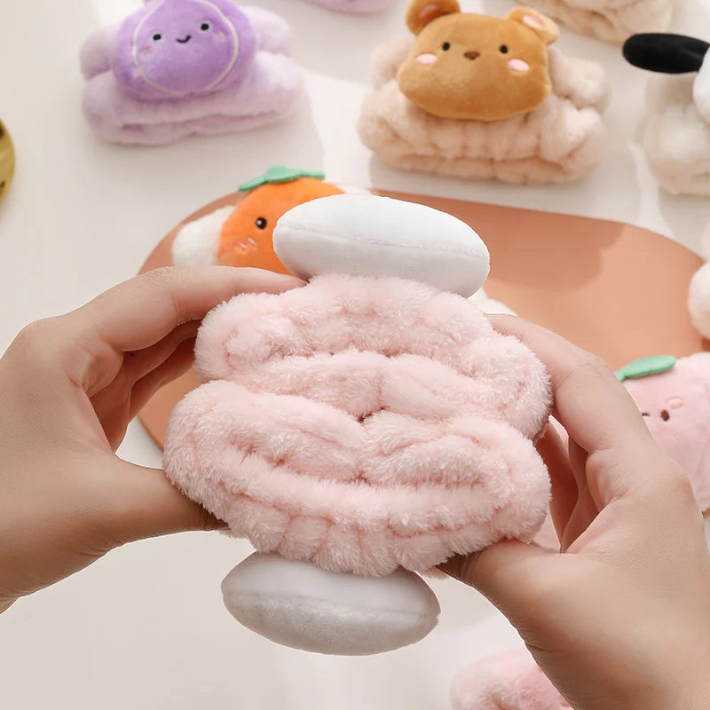 Bilov  Cartoon Embroidered  Wrist Washband Face Wash Set Hair Band Headband And Wrist Band For Washing Face