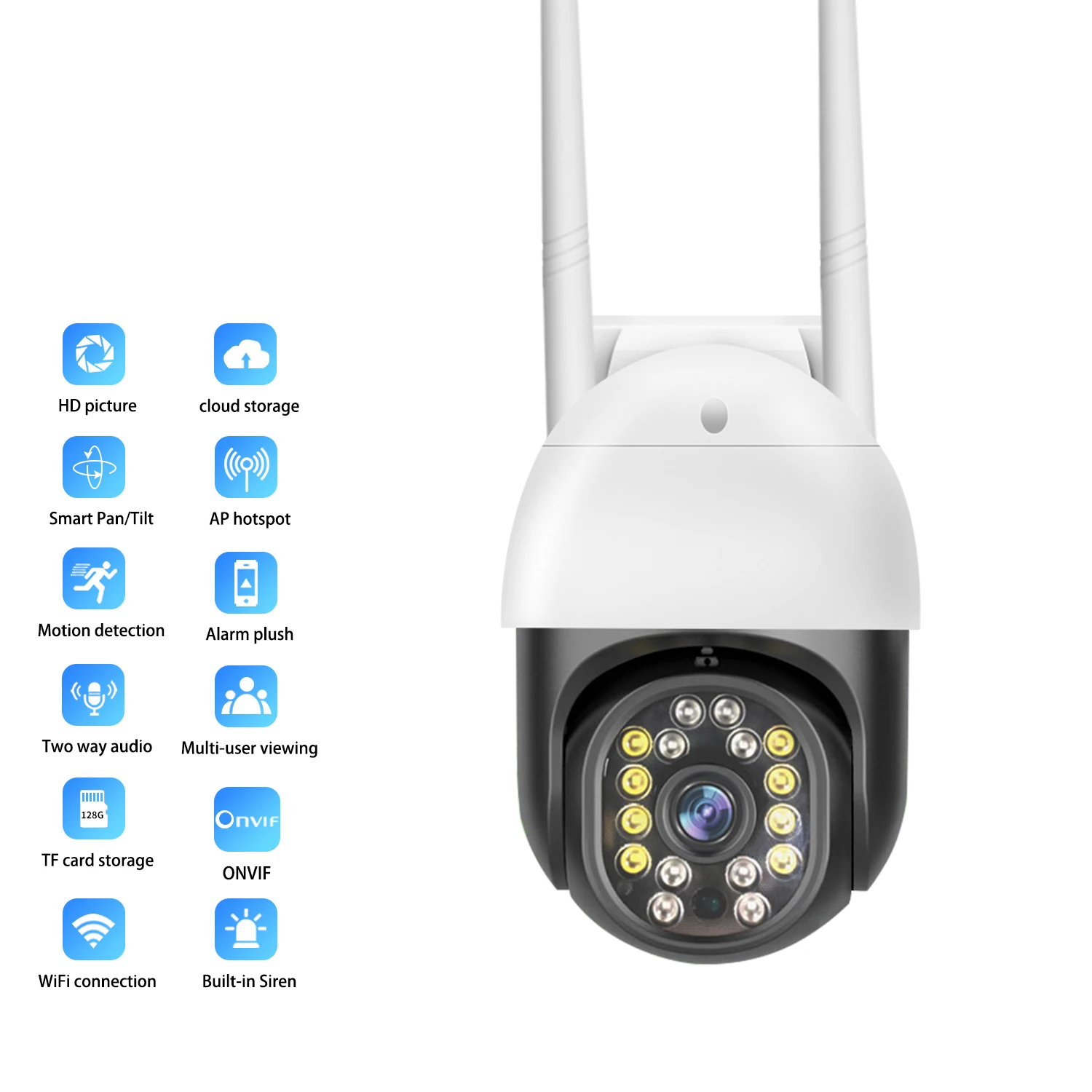 Инновационная Водонепроницаемая камера видеонаблюдения 360 градусов 4K IP Wi-Fi сетевая PTZ-камера безопасности