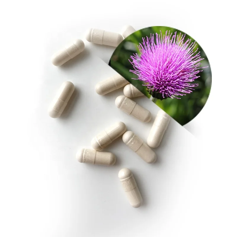 Herbal Extract Organic Milk Thistle Extract Silymarin Capsule liver healthcare supplement