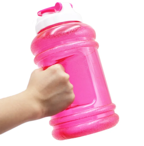 Water Jug with Handle, 2.2l PETG Gym Fitness Water Bottle Plastic Water Bottle with Lid