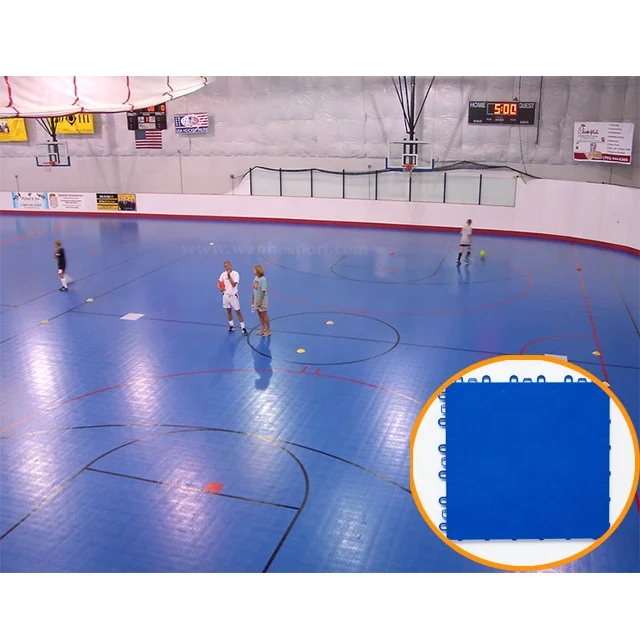 Wanhe high  quality interlocking plastic Synthetic Ice Panels indoor outdoor synthetic ice hockey tiles