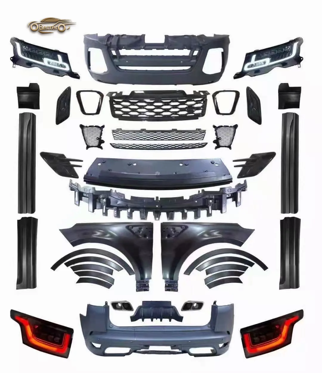 BETTER Wholesale Price Car Bodykit for Range Rover Sport 13-17 UP To 18-21 L494 SVR front rear bumper side skirts headlights