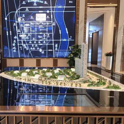 custom architectural scale models building tree river table model