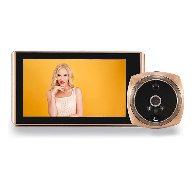 2024  Peephole door viewer  Video Peephole Camera Night Vision Wide Angle Monitor Door Peephole Viewer Camera Doorbell