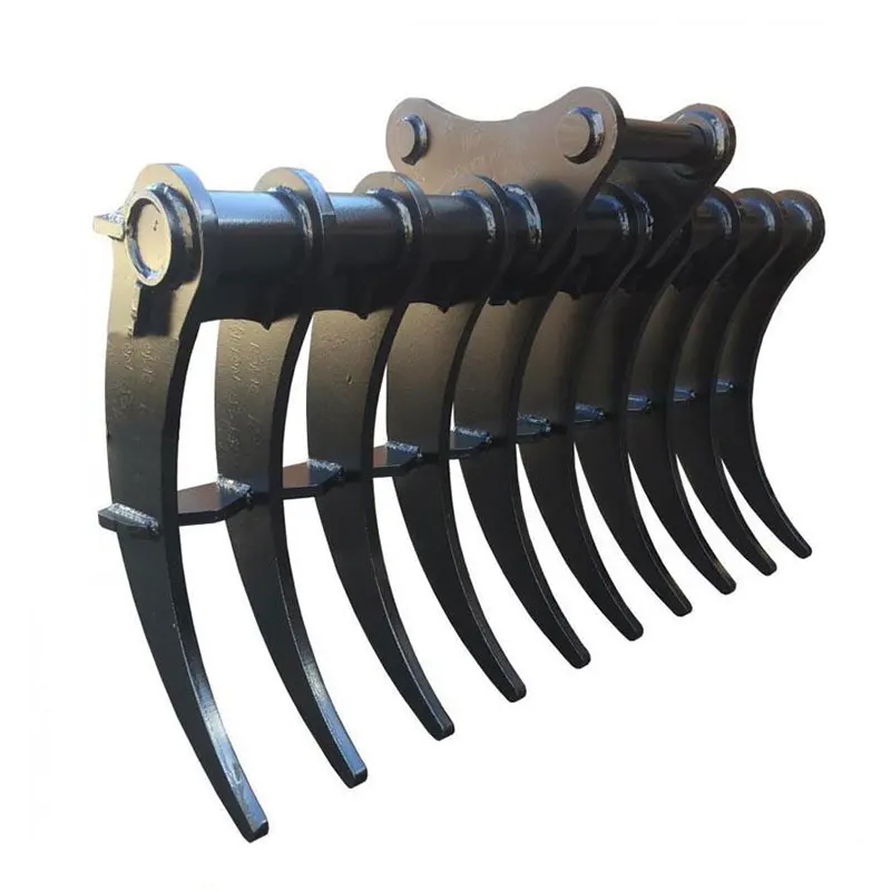 New Condition PC200-7 PC220 Excavator Root Rake Attachment for 20 Ton Construction and Farm Machines