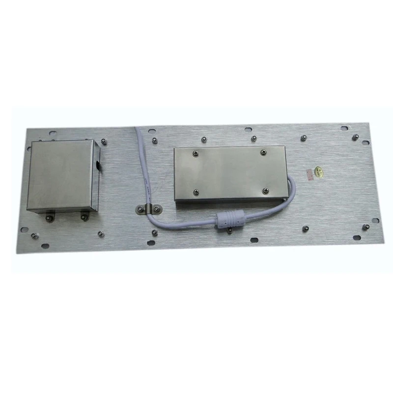 Black Compact Metal Special Keyboard with Trackball