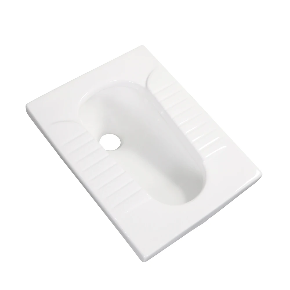 Хит продаж сантехника керамическая азиатская Сквот унитаз для ванной комнаты дешевая белая сковорода