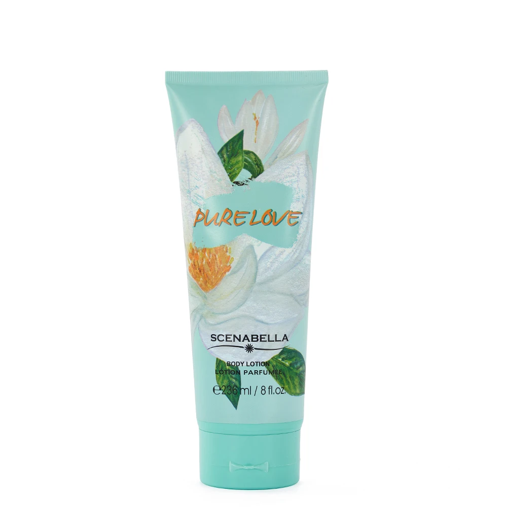 Wholesale High Quality 236ml Long Lasting Perfume  Body Lotion 4 different Floral Fragrance Body Cream