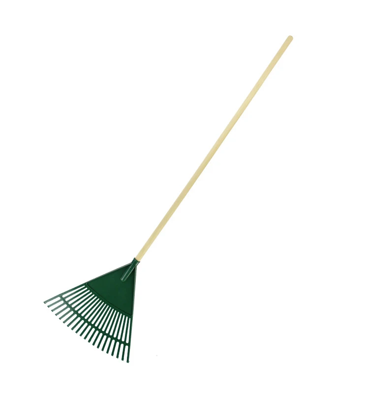 plastic 20 teeth manufacturer wholesale leaf rake cleaning fallen leaves garden sweeping rake high quality hand garden tools