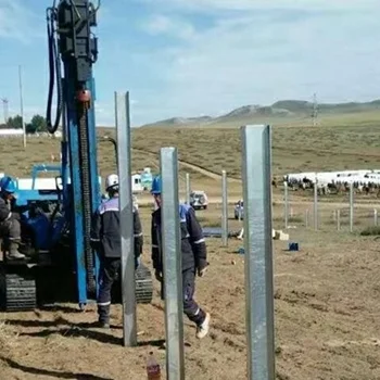 Solar Crawler Hydraulic Photovoltaic Guardrail Post Pile Driver
