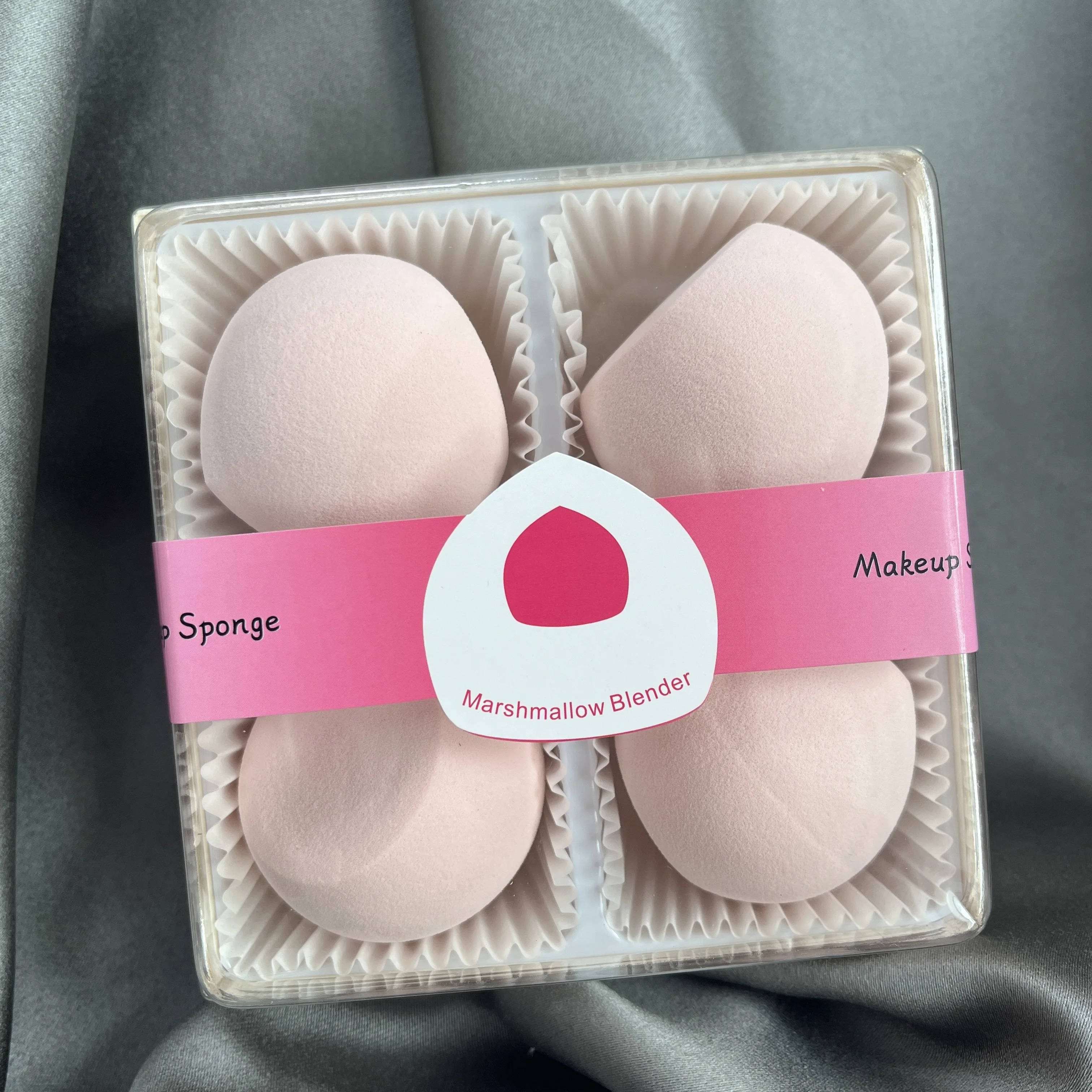 Free Sample Wholesale Custom Logo Powder Puff Soft Marshmallow Makeup Sponges Blender Latex Free Beauty Care Makeup Tools