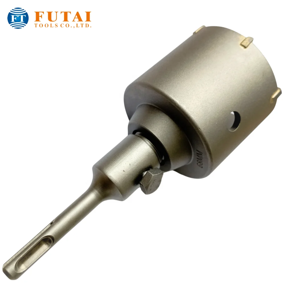 Explore 25-150mm Hollow Hammer Core Bits: Ideal for Concrete, Stone, Masonry, and Brick Drilling Needs.