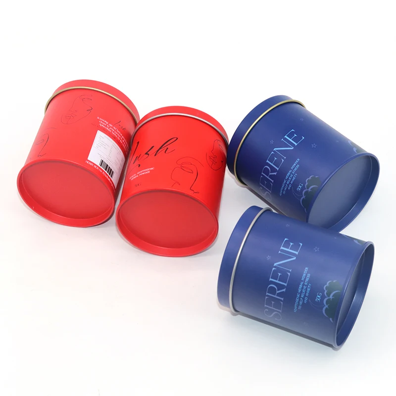 Luxury food grade metal tin can silver square round candy cookie tin box packaging