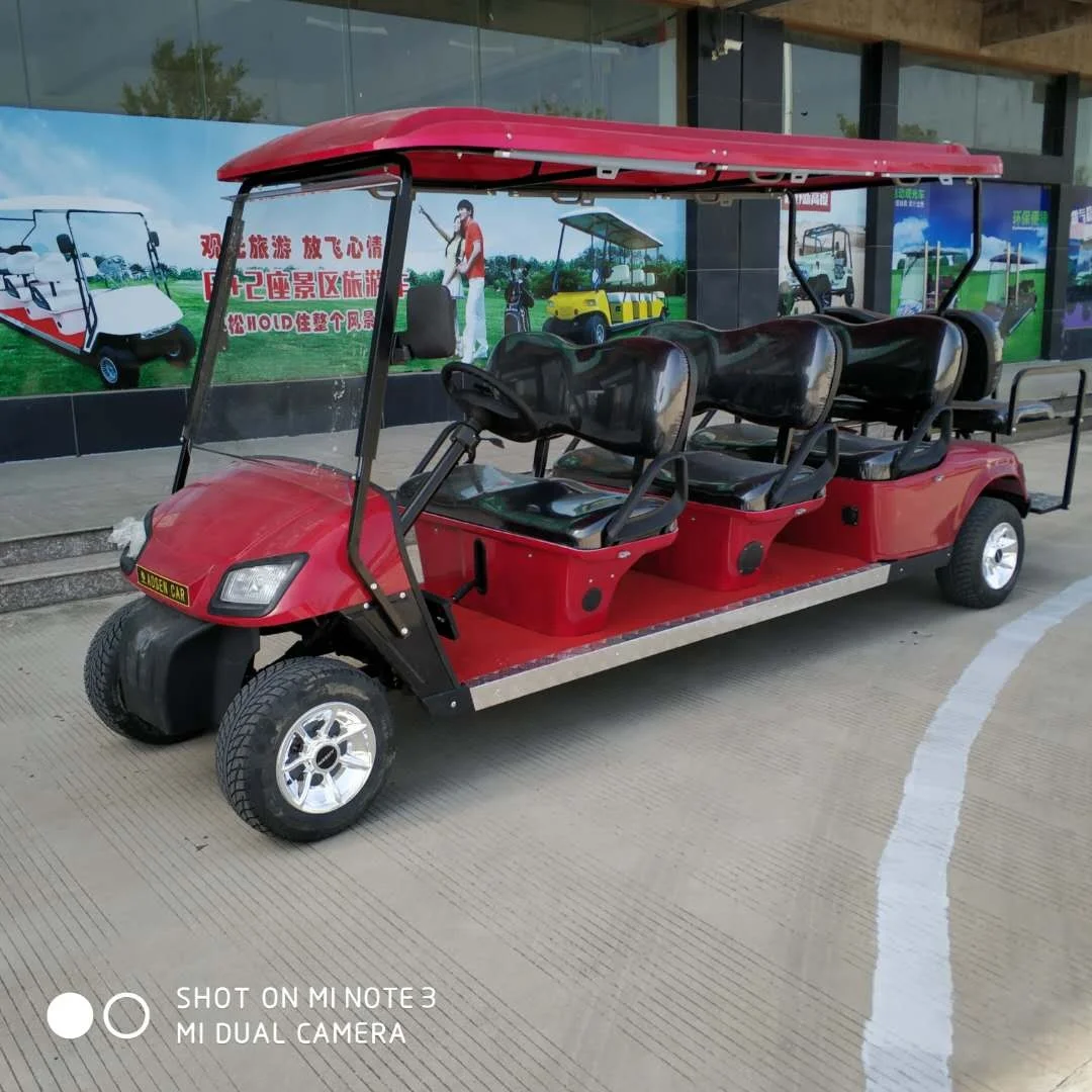 Профессиональная настраиваемая газовая или электрическая тележка для гольфа с 8 пассажирами 250 куб. См для аэропорта и отеля