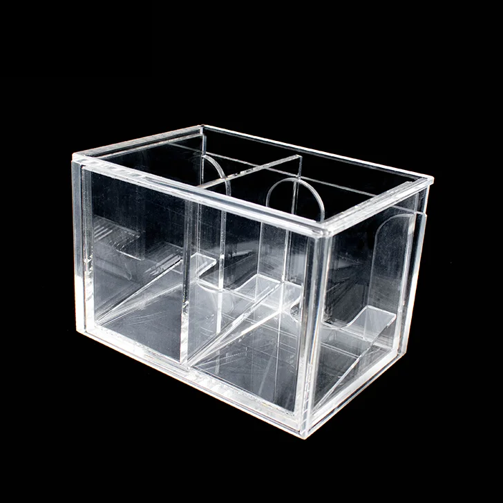 YH Two Sides Storage Acrylic Box Playing Cards Discard Holden Transparent Box