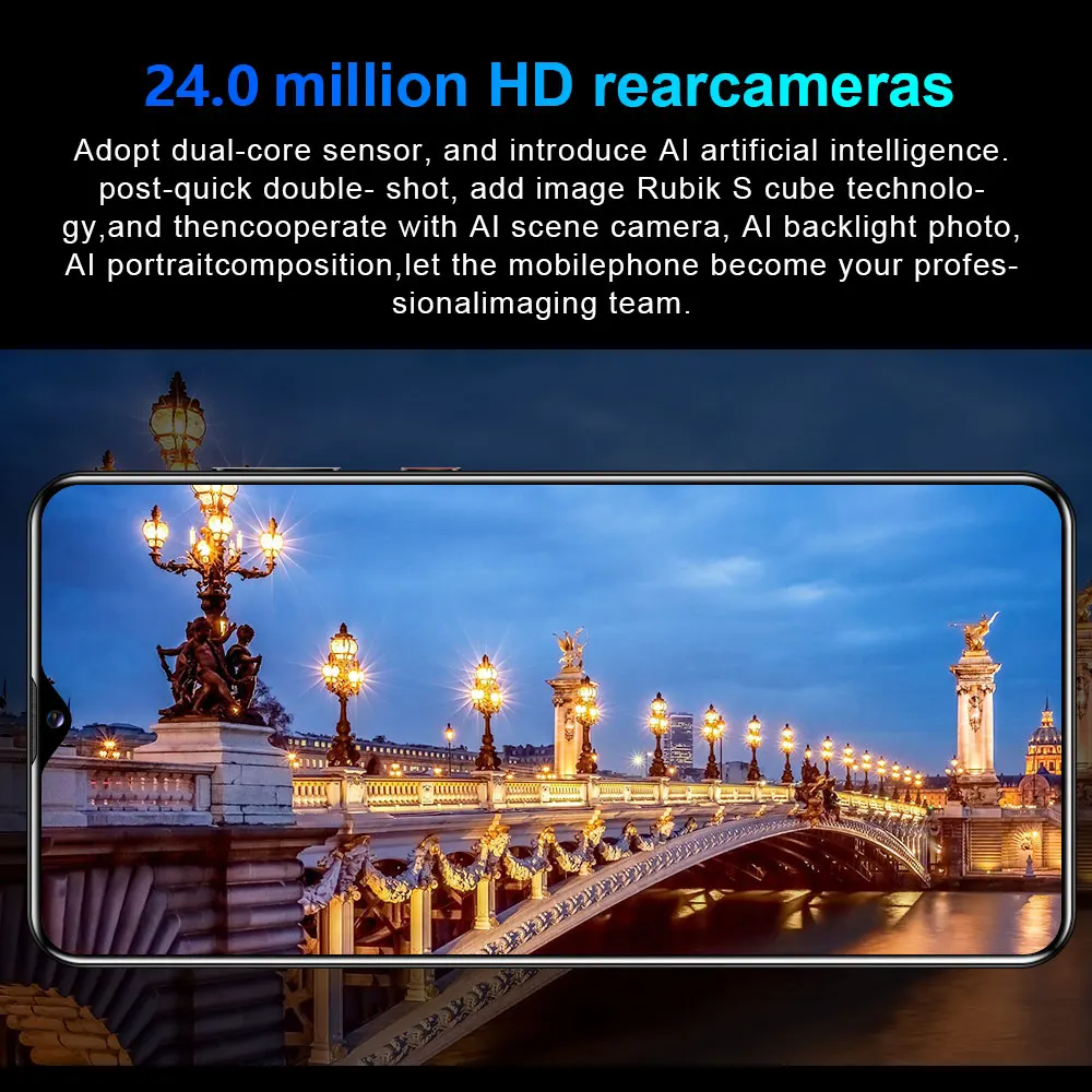 S20U 6 5 дюймов мобильные телефоны 8GB ROM + 1 Гб оперативной памяти сотовый 4G аппарат не привязан к оператору сотовой связи Android Face ID