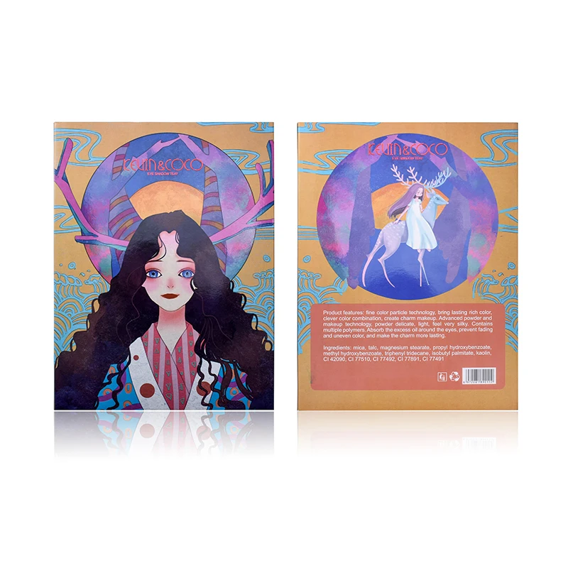 
New Design 80 Colors Antler Girl Sombras Eyeshadow Palette OEM Private Label Cosmetics 