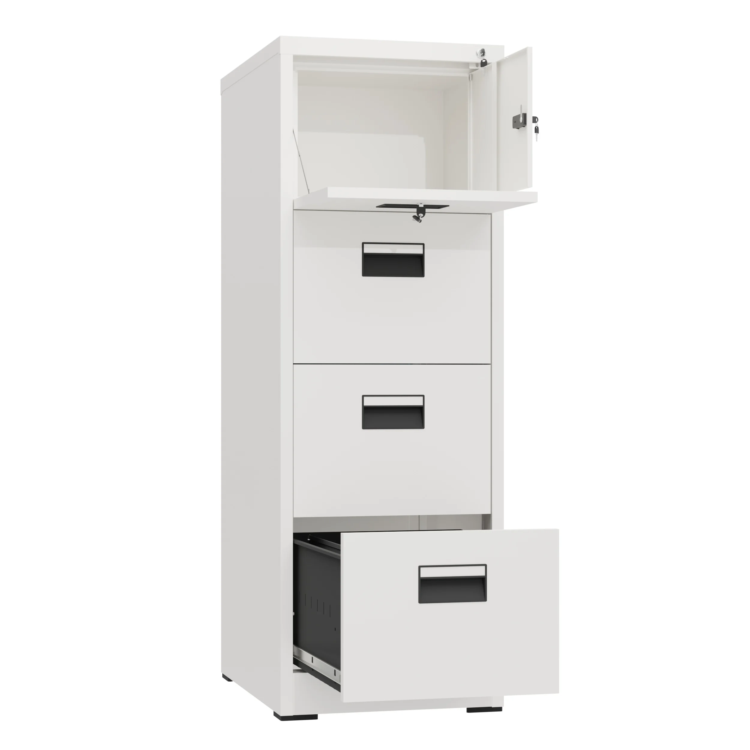 Office furniture Metal 4 Drawer Cabinet With Safe Vault Steel Drawer Storage Cabinet,factory price