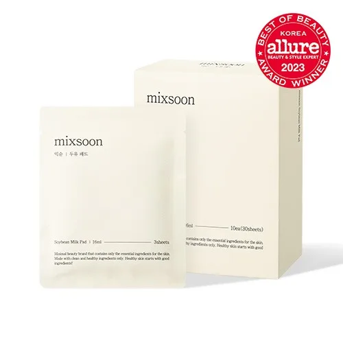 MIXSOON Soybean Milk Pad 10ea Fermented soybean extract moisturizing and nourishing facial essence pad