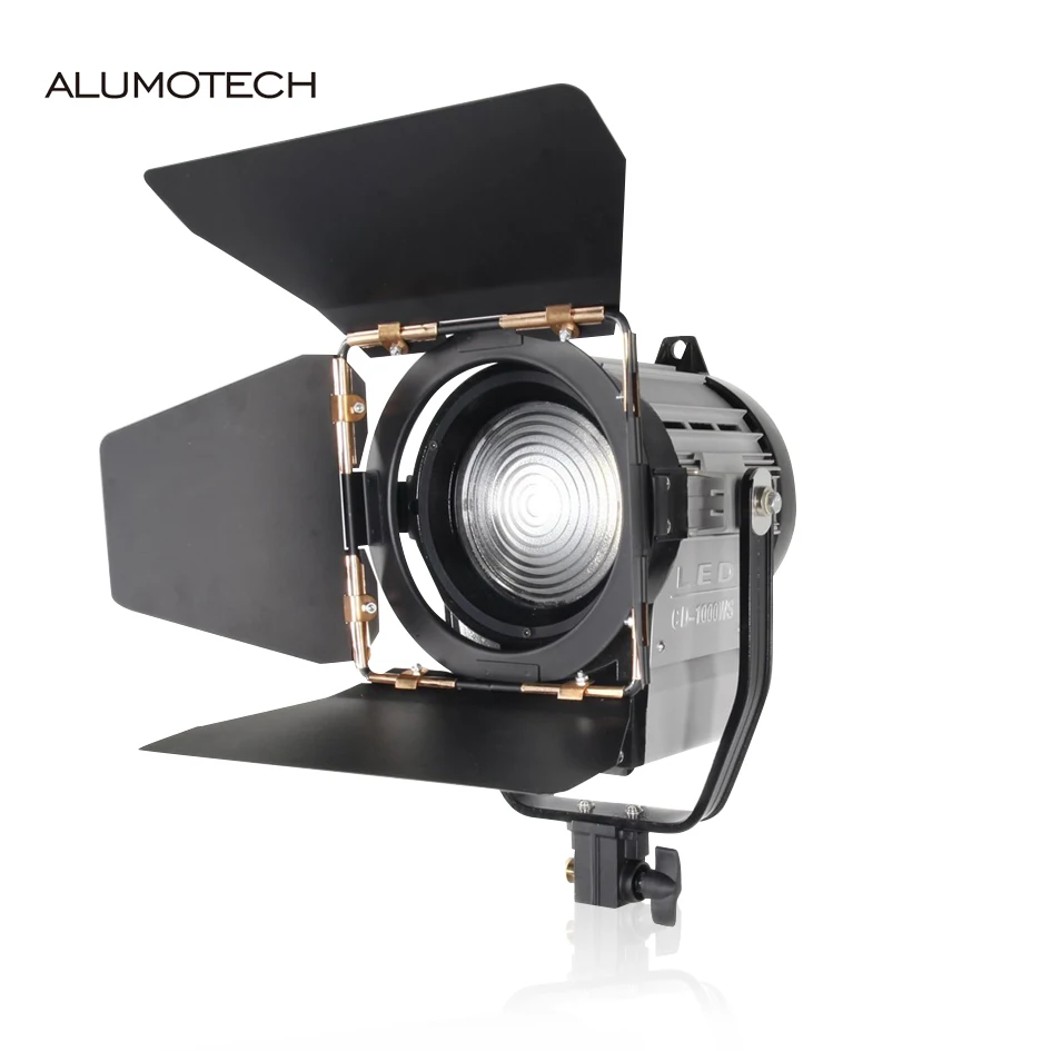 Alumotech 100W LED Dimming Spot Light Bi-color 3200/5500K Fresnel LED Spot Continuous Light For Photography Studio Video