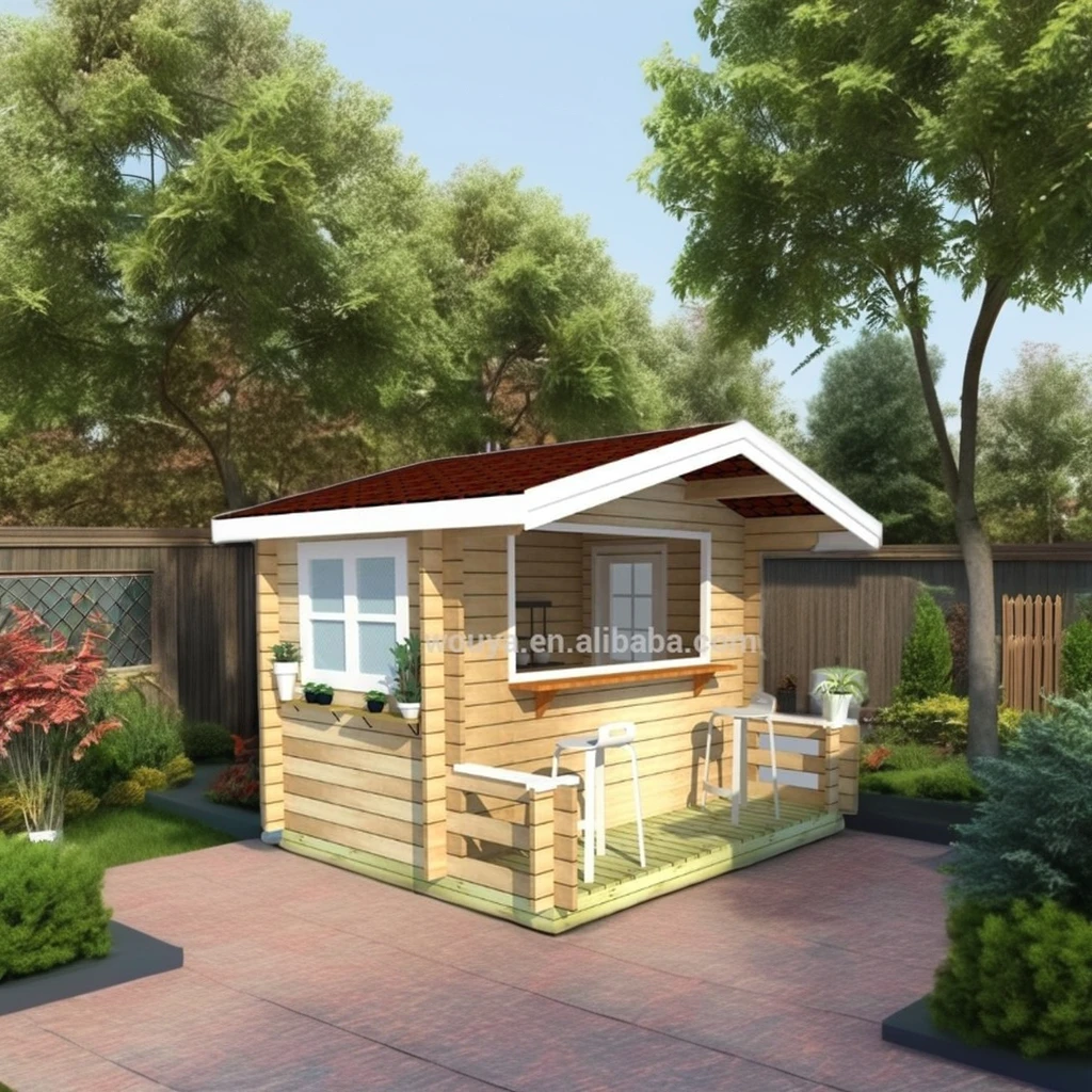 2017 Best Selling Waterproof Wooden Houses for Canteen Buffet Room Small Shop Carport Office Warehouse Toilet Use