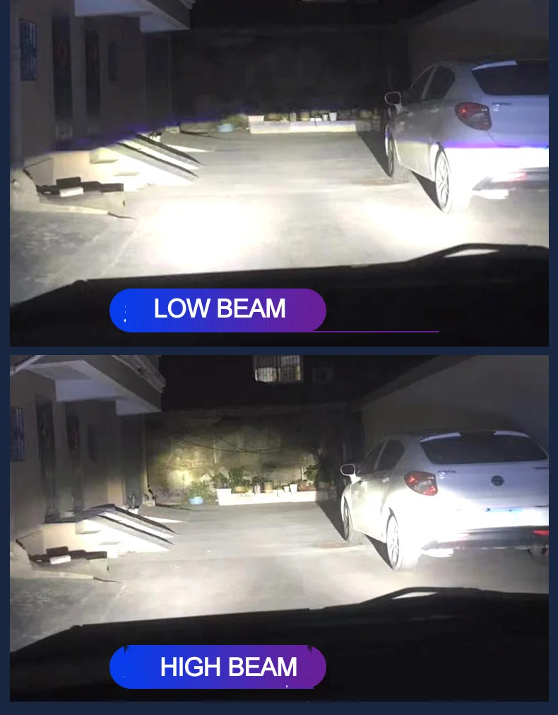 y7 led lens headlight high Low Beam Projector lens H4 motorcycle LED Headlight h4 lens led headlight