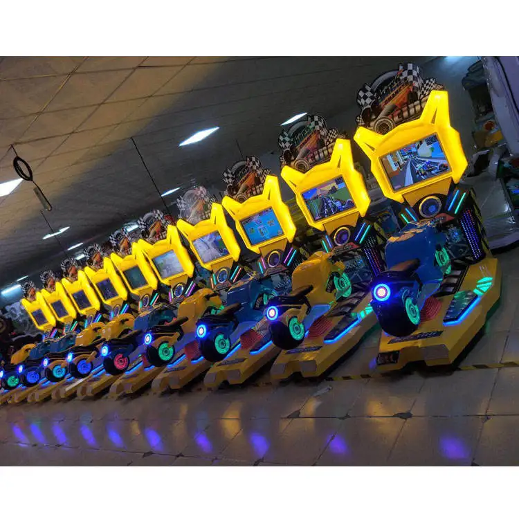 Amusement 3d Simulator Arcade Race Video Game Machine Coin Operated kids crazy super motor driving video motorbike racing games