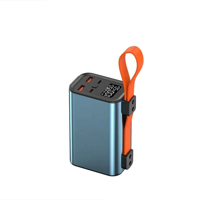Супер Быстрая зарядка 30000 мАч портативный Power Bank со светодиодными огнями PD 100 Вт и беспроводной входной интерфейс