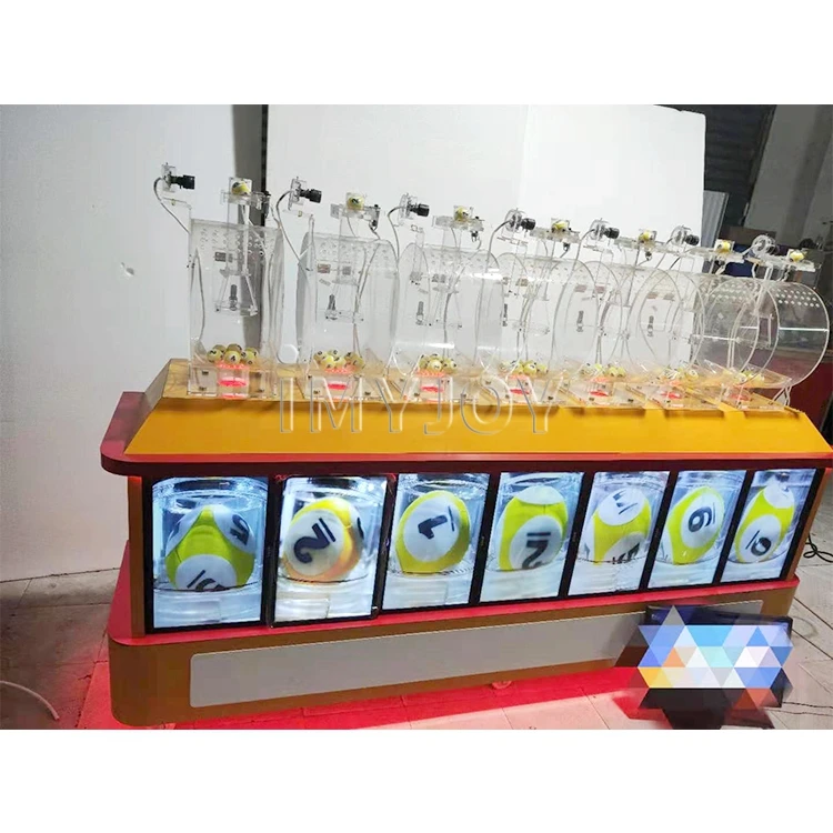 Professional keno lucky air driven 7D lottery equipment online draw machine with RFID automatic identification system