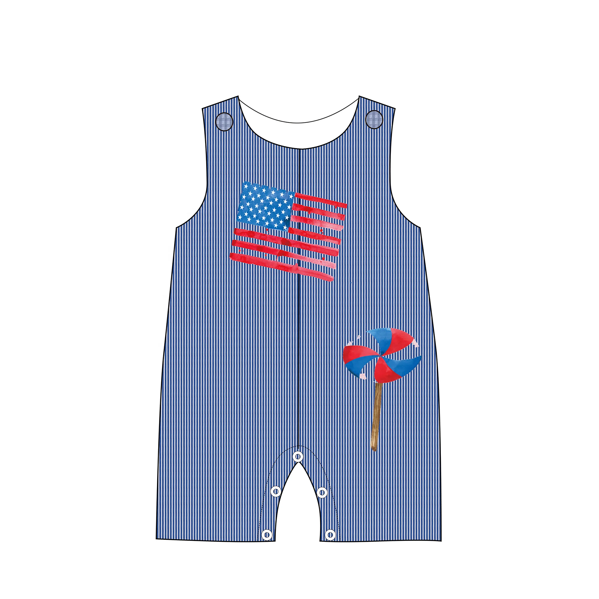 Boys Kids 2t 3T Toddler Boys jumpsuit Embroidered cute pattern applique overalls made of cotton for comfortable