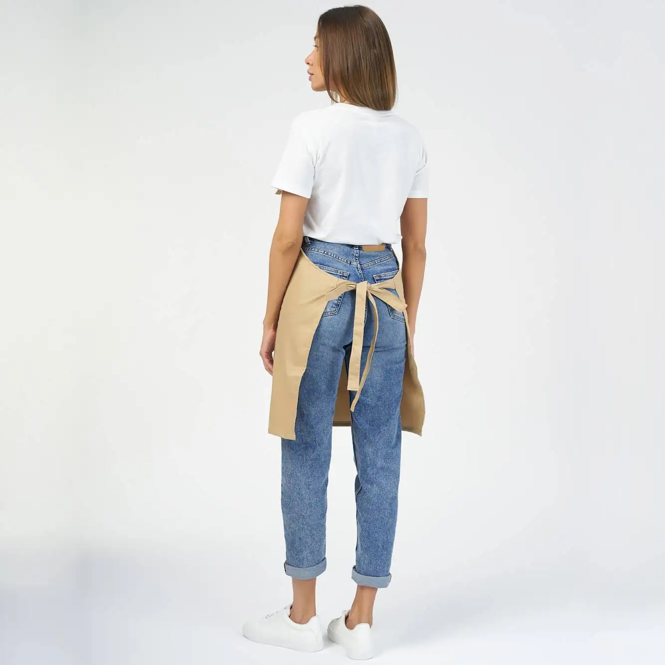 wholesale cleaning bib blank Restaurants chef polyester cotton waterproof oil proof straps adjustable aprons kitchen