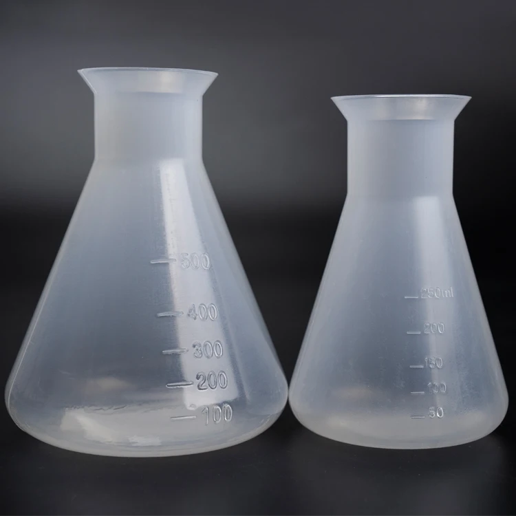 100ml 250ml 500ml 1000ml 2000ml laboratory High Quality plastic Erlenmeyer Flasks