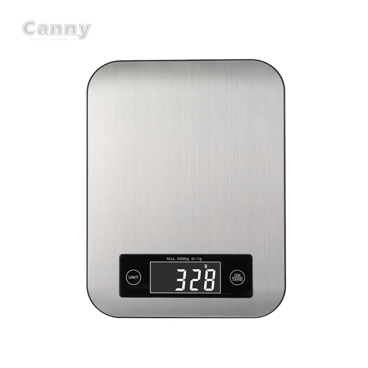 Canny Stainless Steel Kitchen Scale 5Kg Digital Multifunction Weight Food Scale