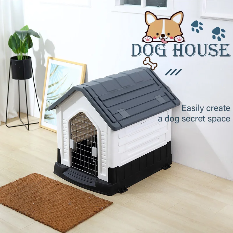 Wholesale dog house high quality waterproof plastic outdoor dog house
