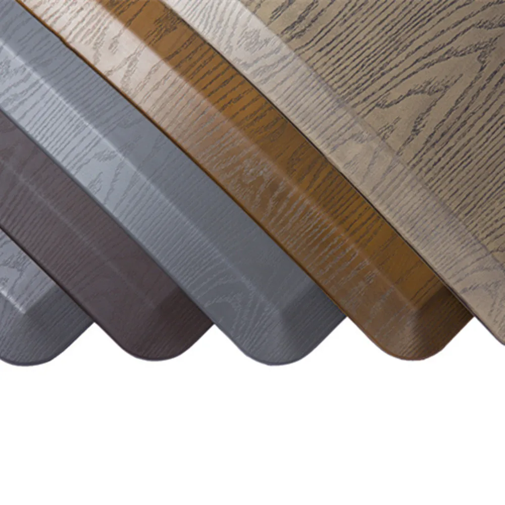 Wholesale customization anti-fatigue faux wood grain floor mat