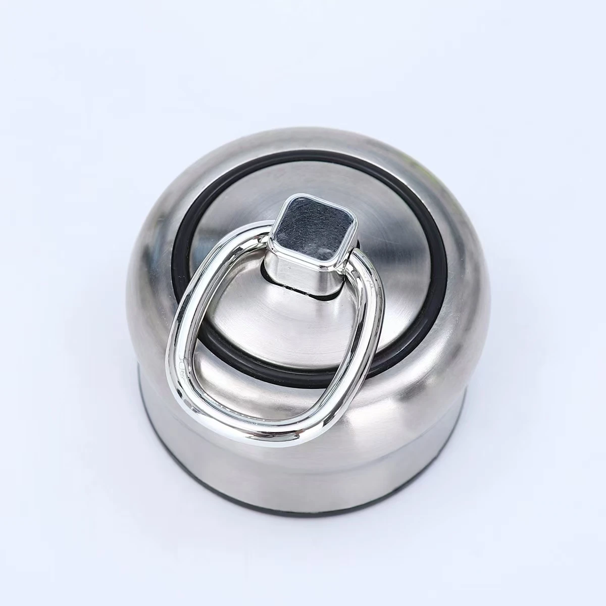 17oz Sports Water Bottle Vacuum Insulated Stainless Steel Bottle Leak Proof Double Wall Bowling Shape Bottle with Metal Lid