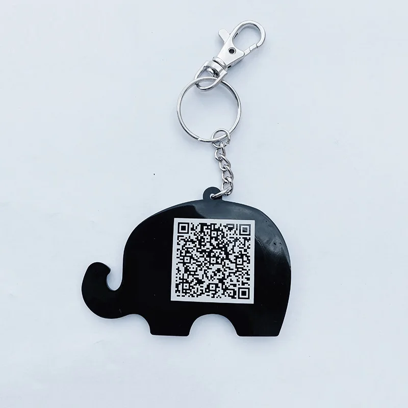 Cheap Soft Pvc Animal Key Chain Metal Tags Custom Printing Personalized Qr Code Keychain