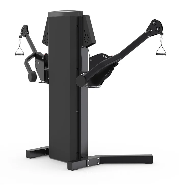 Dual cable crossover machine dual pin aelected loaded free arm functional trainer dual pulley commercial fitness manufacturer