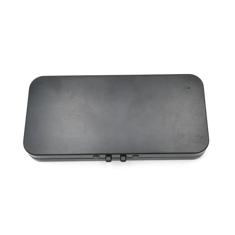 Customized mini rectangular anti child lock tin box Drug tin box Anti child open tin box