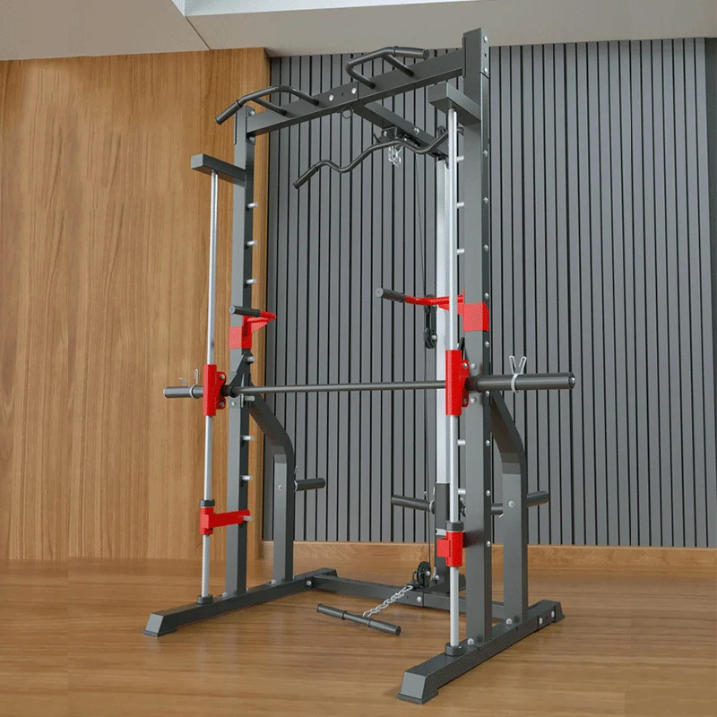 Comprehensive Strength Training Fitness Equipment Half Rack Power Cage Home Gym Multi Functional Smith Machine Squat Rack