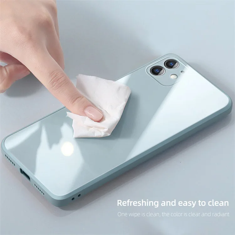 Fashion Phone Back Cover tempered glass phone case for iphone Xs max tough Custom cover for iphone 12 pro max
