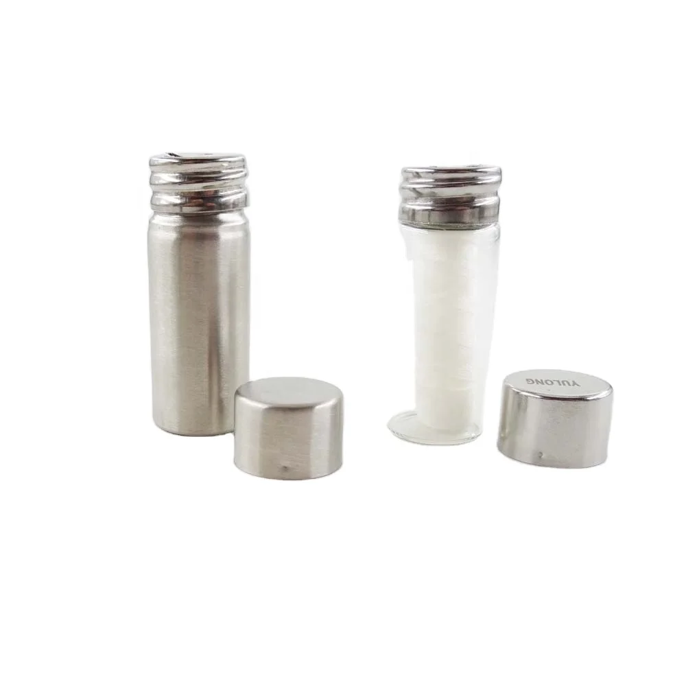 Eco-Friendly Candelilla Waxed Dental Floss in Glass Bottle